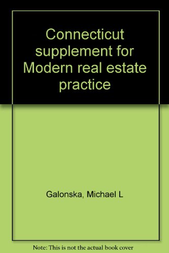 9780884624837: Connecticut supplement for Modern real estate practice