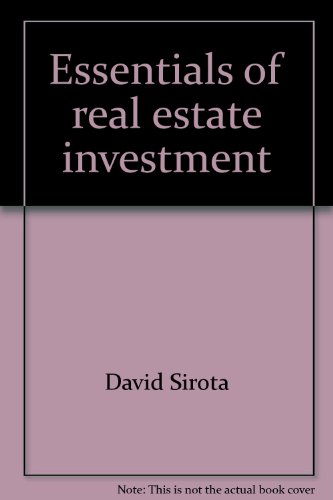 9780884624950: Essentials of real estate investment
