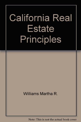 Beispielbild fr California real estate principles zum Verkauf von Hawking Books