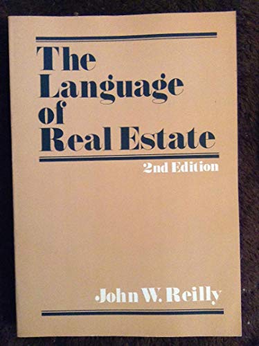 Imagen de archivo de The language of real estate a la venta por Wonder Book