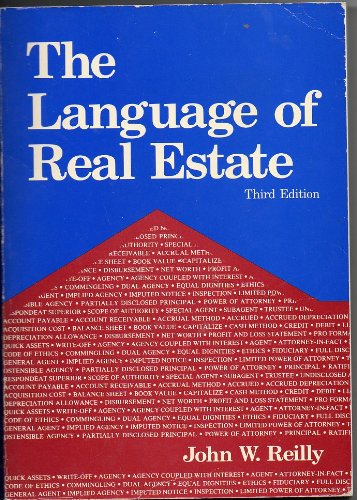 Beispielbild fr The language of real estate zum Verkauf von Wonder Book