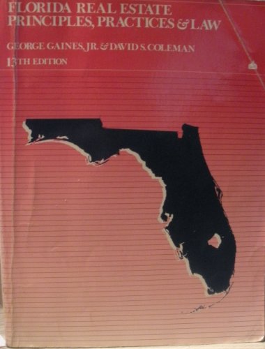Beispielbild fr Florida Real Estate Principles, Practices and Law (Florida Real Estate Principles, Practices & Law) zum Verkauf von Nealsbooks