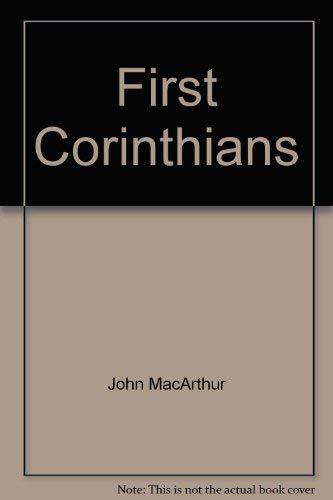 Beispielbild fr First Corinthians zum Verkauf von GoldenWavesOfBooks