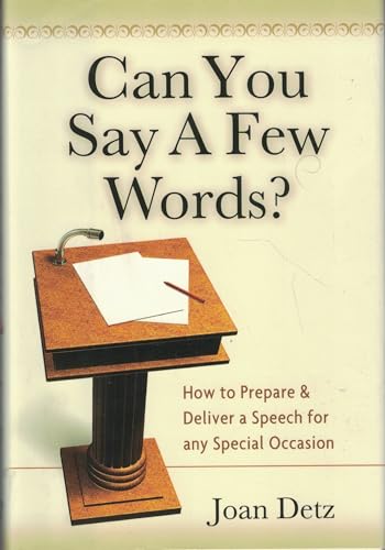 Stock image for Can You Say a Few Words? for sale by Wonder Book