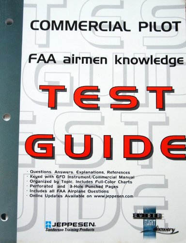 Beispielbild fr Commercial Pilot FAA Airmen Knowledge Test Guide: For Computer Testing zum Verkauf von Wonder Book