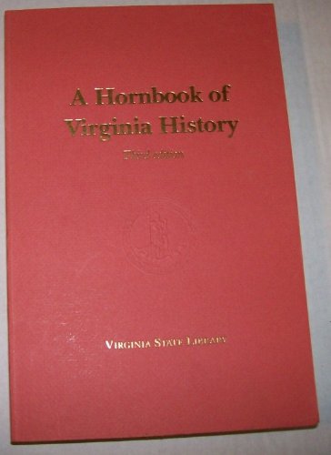 Stock image for Hornbook of Virginia History for sale by Wonder Book