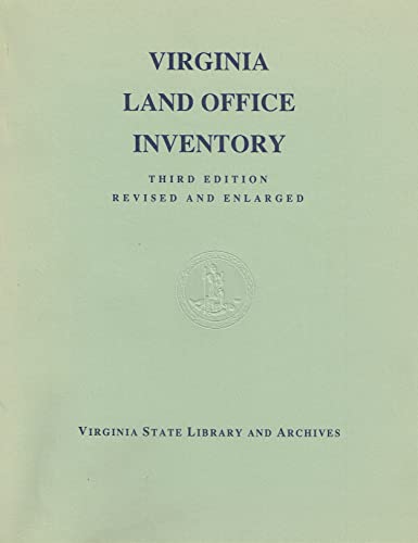 Beispielbild fr Virginia Land Office Inventory zum Verkauf von Marbus Farm Books