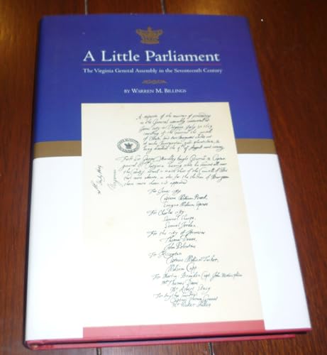 Beispielbild fr Little Parliament: The Virginia General Assembly in the Seventeenth Century zum Verkauf von WorldofBooks