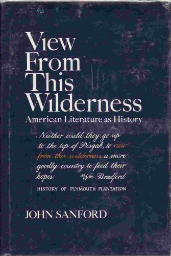 9780884961123: View from This Wilderness: American Literature As History