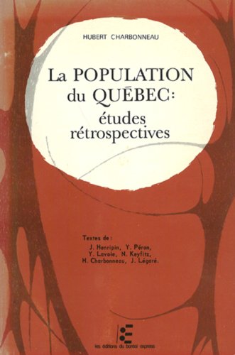 Beispielbild fr Population du Qubec (La) zum Verkauf von Librairie La Canopee. Inc.