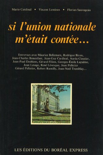 Stock image for Si L'Union Nationale M'tait Conte . for sale by Better World Books Ltd