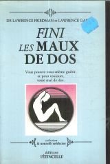 Beispielbild fr Fini les maux de dos zum Verkauf von medimops