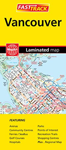 Stock image for Vancouver, British Columbia - Fast Track - laminated map for sale by GF Books, Inc.