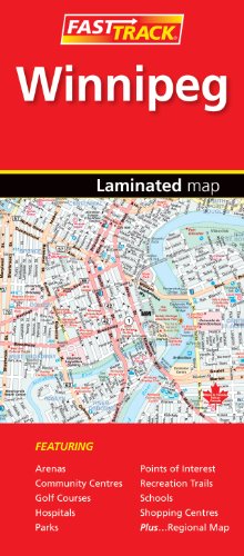 Stock image for Winnipeg, Manitoba - Fast Track - laminated map for sale by SecondSale