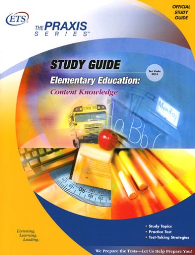 Beispielbild fr Elementary Education: Content Knowledge Study Guide (The Praxis Series) zum Verkauf von Wonder Book