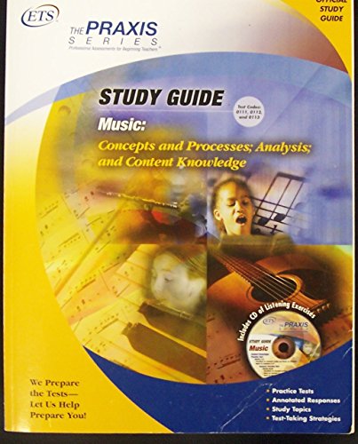 Beispielbild fr Music Study Guide (Book and CD-Rom, Praxis Study Guides) zum Verkauf von SecondSale