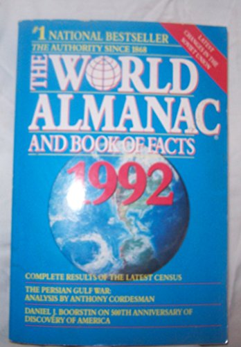 Stock image for The World Almanac and Book of Facts, 1992 for sale by Better World Books