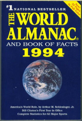 Beispielbild fr World Almanac and Book of Facts, 1994 zum Verkauf von ThriftBooks-Dallas