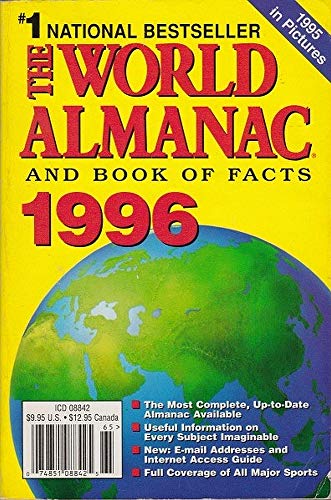 Imagen de archivo de The World Almanac and Book of Facts 1996 a la venta por BookHolders