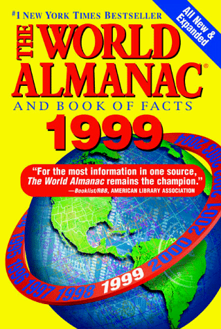 Beispielbild fr The World Almanac and Book of Facts, 1999 zum Verkauf von Better World Books