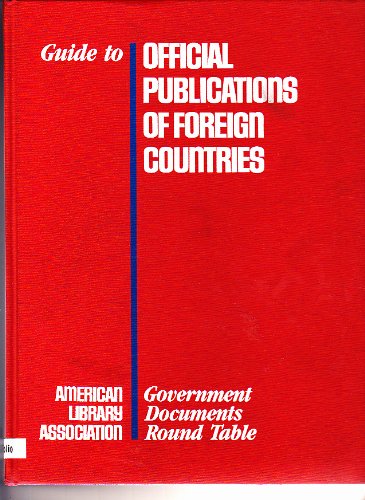 Stock image for Guide to Official Publications of Foreign Countries for sale by mountain