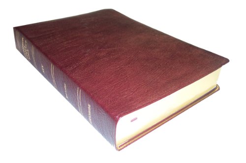 9780887071683: Thompson Chain Reference Bible (Style 806burgundy) - Regular Size NIV - Genuine Leather