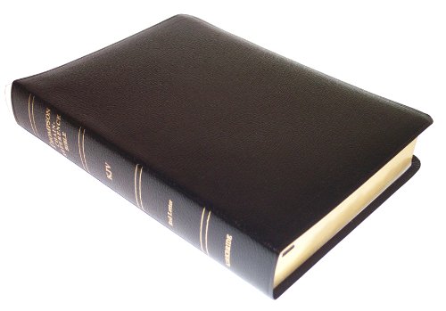 KJV - Black Bonded Leather - Regular Size - Thompson Chain Reference Bible (015090) - Kirkbride Bible