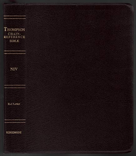 KJV - Black Bonded Leather - Regular Size - Indexed - Thompson Chain Reference Bible (025090) - Kirkbride Bible