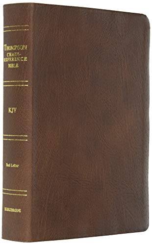 9780887076985: KJV - Brown Genuine Leather - Regular Size - Thompson Chain Reference Bible (015061)