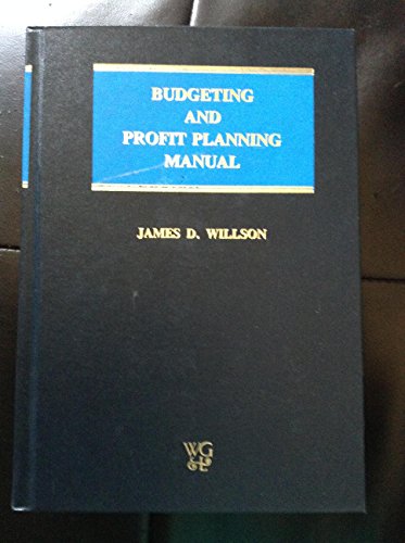 Stock image for BUDGETING and PROFIT PLANNING MANUAL * for sale by L. Michael