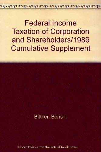 Stock image for Federal Income Taxation of Corporations and Shareholders for sale by Better World Books: West