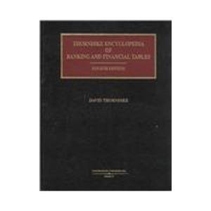 9780887128837: Thorndike Encyclopedia of Banking and Financial Tables