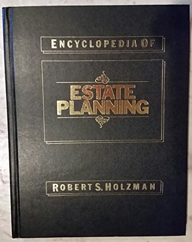 Imagen de archivo de Encyclopedia of Estate Planning, a la venta por HPB-Red