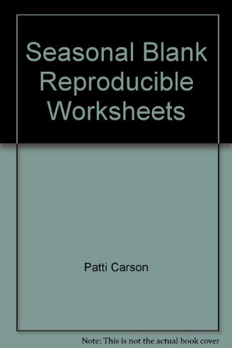 9780887240256: Seasonal Blank Reproducible Worksheets