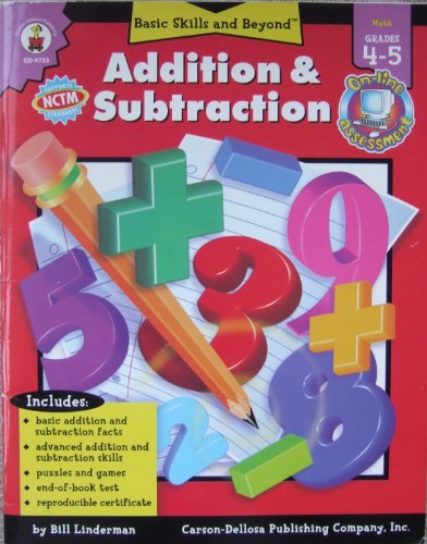 9780887241918: Addition & Subtraction: Grade Level 4-6