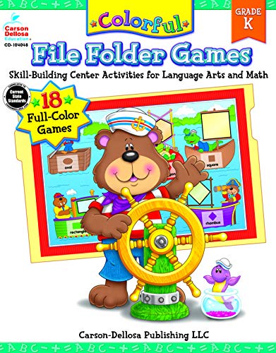 Stock image for Colorful File Folder Games, Grade K (Colorful Game Books Series) for sale by HPB-Diamond