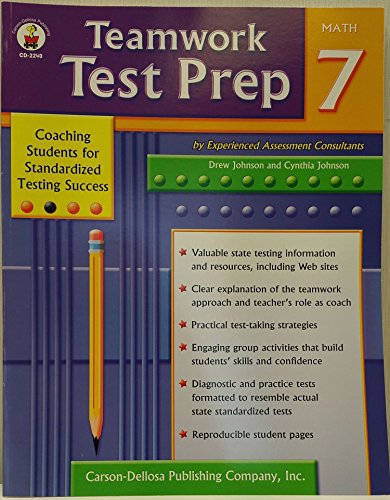 Teamwork Test Prep Grade 7 Math (9780887242731) by Drew Johnson