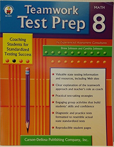 Stock image for Teamwork Test Prep Grade 8 Math for sale by Irish Booksellers