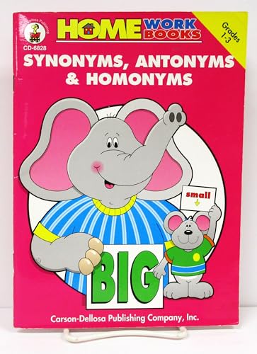 Beispielbild fr Synonyms, Antonyms & Homonyms: Grades 1-3 (Home Workbooks) zum Verkauf von BooksRun