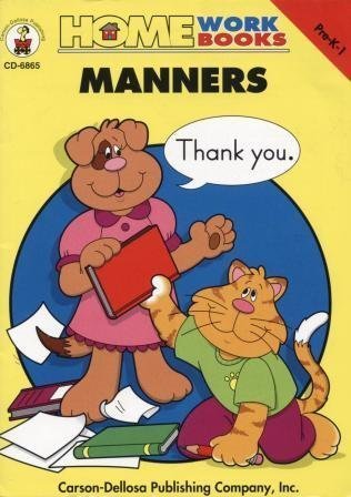 Stock image for Manners (Home Workbooks Pre-K-1) for sale by Wonder Book