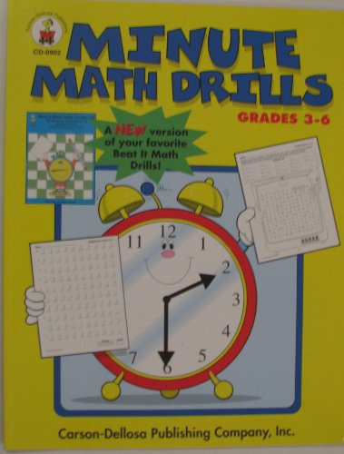 Stock image for Minute Math Drills: Grades 3-6 (Cover Title) for sale by Wonder Book