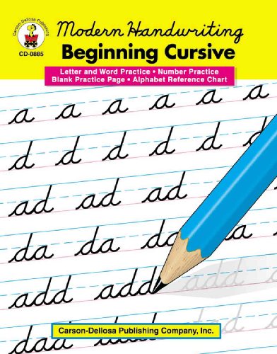 Stock image for Modern Handwriting: Beginning Cursive, Grades 1 - 3 for sale by SecondSale
