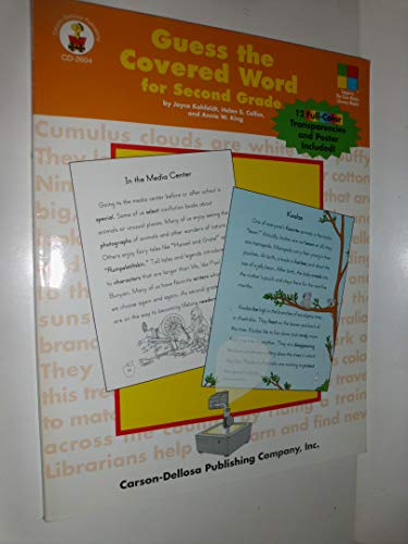 Stock image for Guess the Covered Word for Second Grade for sale by Better World Books: West