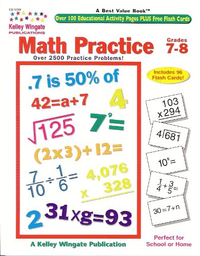 Imagen de archivo de Math Practice 7-8 a la venta por Wonder Book