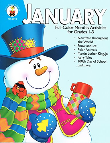 Imagen de archivo de January: Full-Color Monthly Activities for Grades 1-3 a la venta por BookHolders