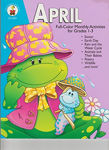 9780887245558: April: Full-Color Monthly Activities for Grades 1-3
