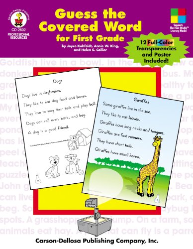 Stock image for Guess the Covered Word for First Grade for sale by Gulf Coast Books