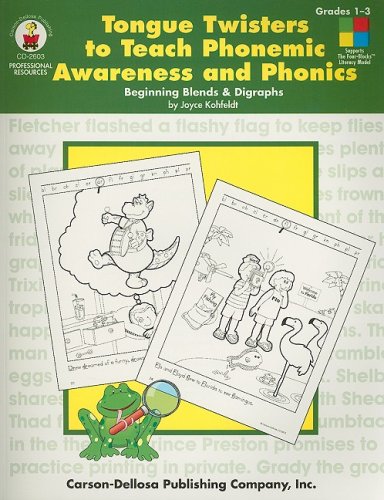 Stock image for Tongue Twisters to Teach Phonemic Awareness and Phonics, Grades 1 - 3 for sale by Wonder Book