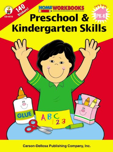 Beispielbild fr Preschool & Kindergarten Skills, Grades PK - K (Home Workbooks) zum Verkauf von Wonder Book