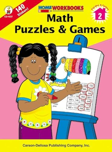 Beispielbild fr Math Puzzles and Games, Grade 2 zum Verkauf von Better World Books